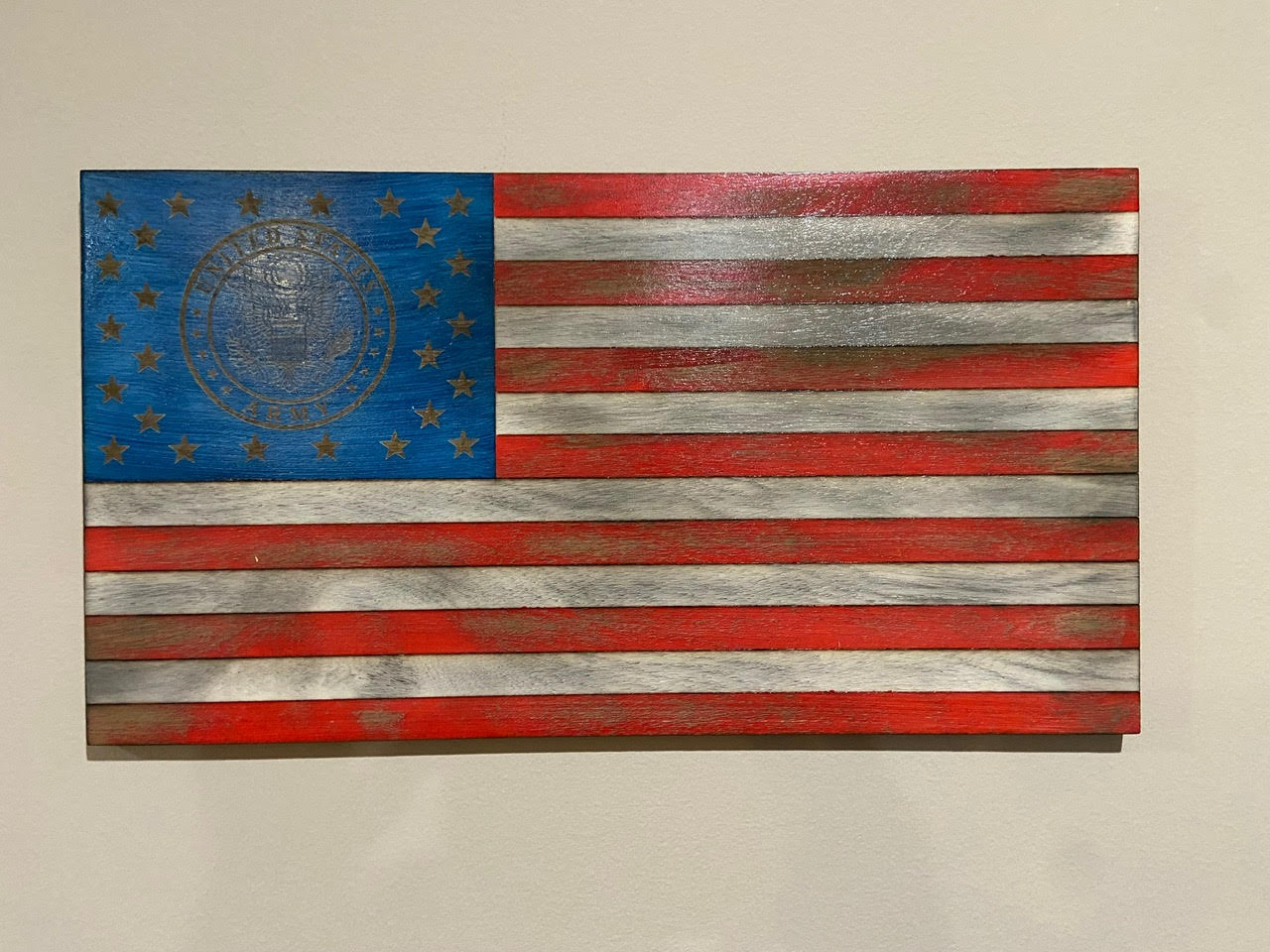 U.S. Army Custom Wooden Flag