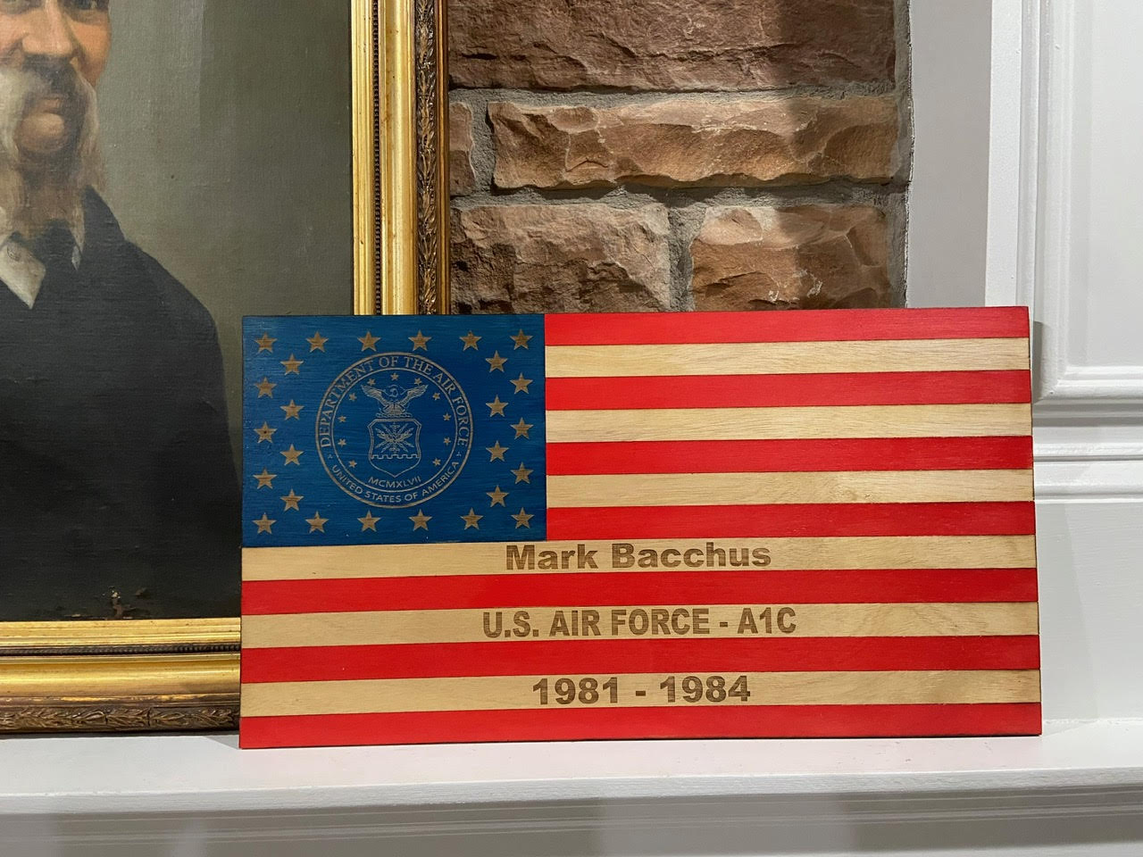 U.S. Air Force Custom Wooden Flag