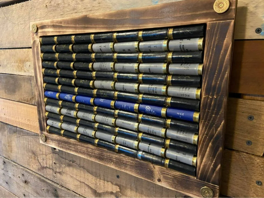 Shotgun Shell American Flag // Sporting Clay American Flag - Blue Line